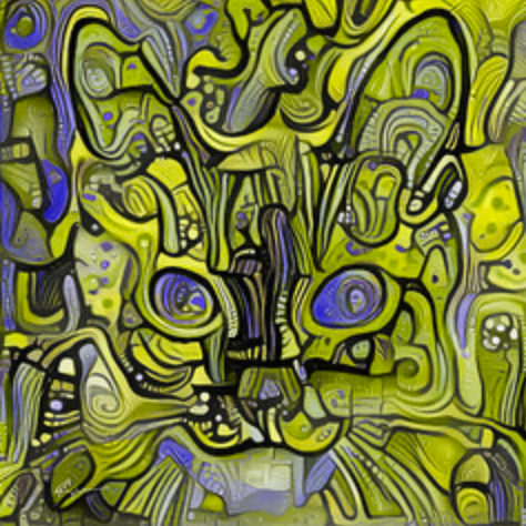 Colorful image of a cat's face, with deuteranopia simulation