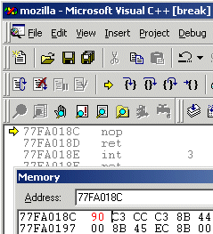 Screenshot of disabling assertions
