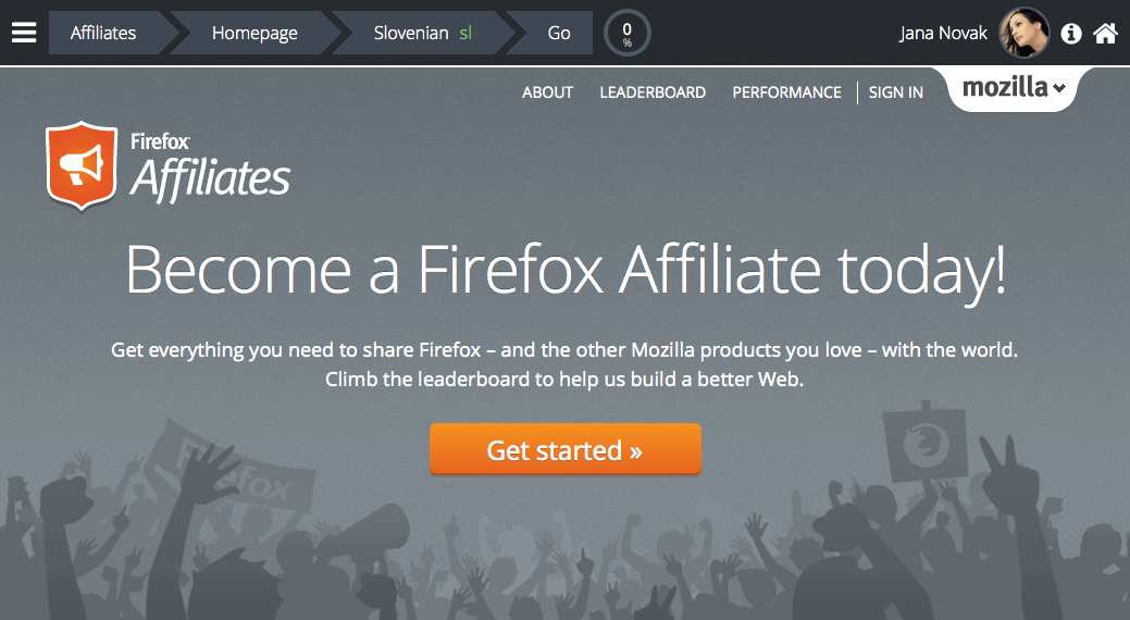 Browser app and workspace