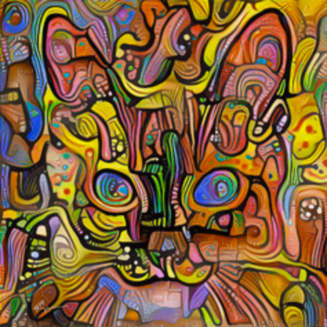 Colorful image of a cat's face, with deuteranomaly simulation